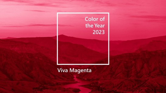 Magenta Vivo: a cor do ano de 2023
